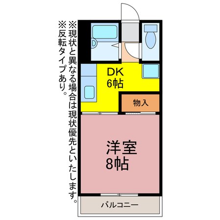 サニーハイツ童夢の物件間取画像